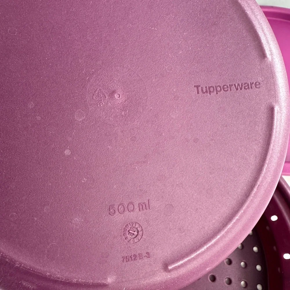 Tupperware Purple SMART STEAMER 4 Pc. Microwave Cooker Set